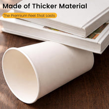 Paper Coffee Cups 12 oz, 100 Pack White Disposable Cups for Hot & Cold Beverages, Sturdy with Leak-Resistant Lining, Ideal for Home, Small Office, Party and Travel
