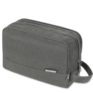 Toiletry Bag for Men Hanging Dopp Kit Water Resistant Shaving Bag Small Toiletry Bag for Traveling (Denim Grey)