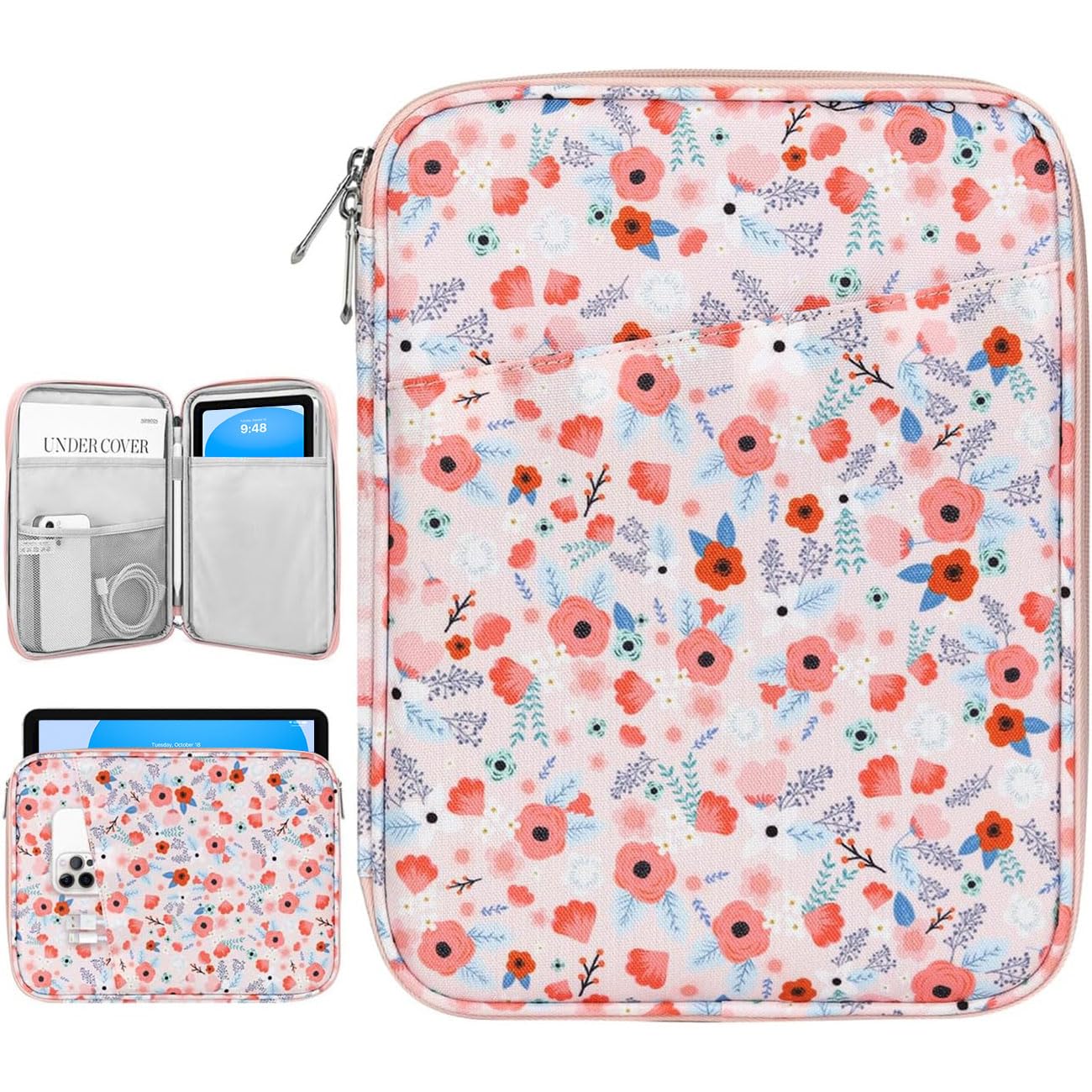 Dadanism 9-11" Tablet Sleeve Bag Carrying Case for iPad (A16) 11th Gen 11", iPad 10th Gen 10.9" Air 5/4, iPad Air M4/Pro 11", iPad 9/8/7th, Galaxy Tab A11+ Plus 11", Remarkable 2 10.3", Black
