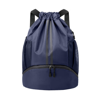 JELUTAR Drawstring Backpack Gym Bag with Shoes Compartment for Soccer, Basketball, Swim, Water-Resistant String Backpack Beach Cinch for Women Men