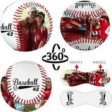 Personalized Baseball with Photo, Custom Text Leather Baseball, Customizable Commemorative Display Ball, Father's Day Valentine's Day or Retirement Gift, for Coach Players