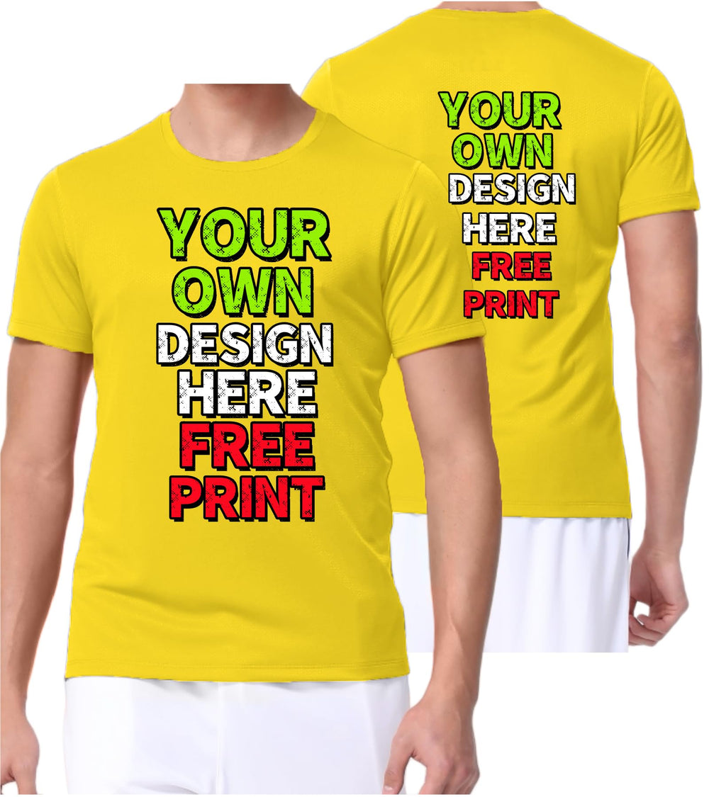 Custom T-Shirts for Men Women Design Your Own Shirt with Text Image Personalized Tee Printed Front/Back