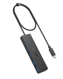 Anker USB Hub 4 Ports, Multiple USB 3.0 Hub, USB Splitter for Laptop, Extender for A Port Laptop, PC, Desktop and More [Charging Not Supported](2ft USB-A)