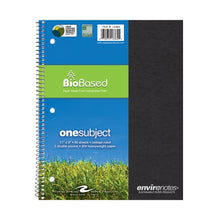 ROARING SPRING Environotes College Ruled Spiral Notebook, 1 Subject Recycled School Notebook with Storage Pocket, 11" x 9", 80 Perforated Sheets 20 lb Paper, 3 Hole Punched, Made in USA