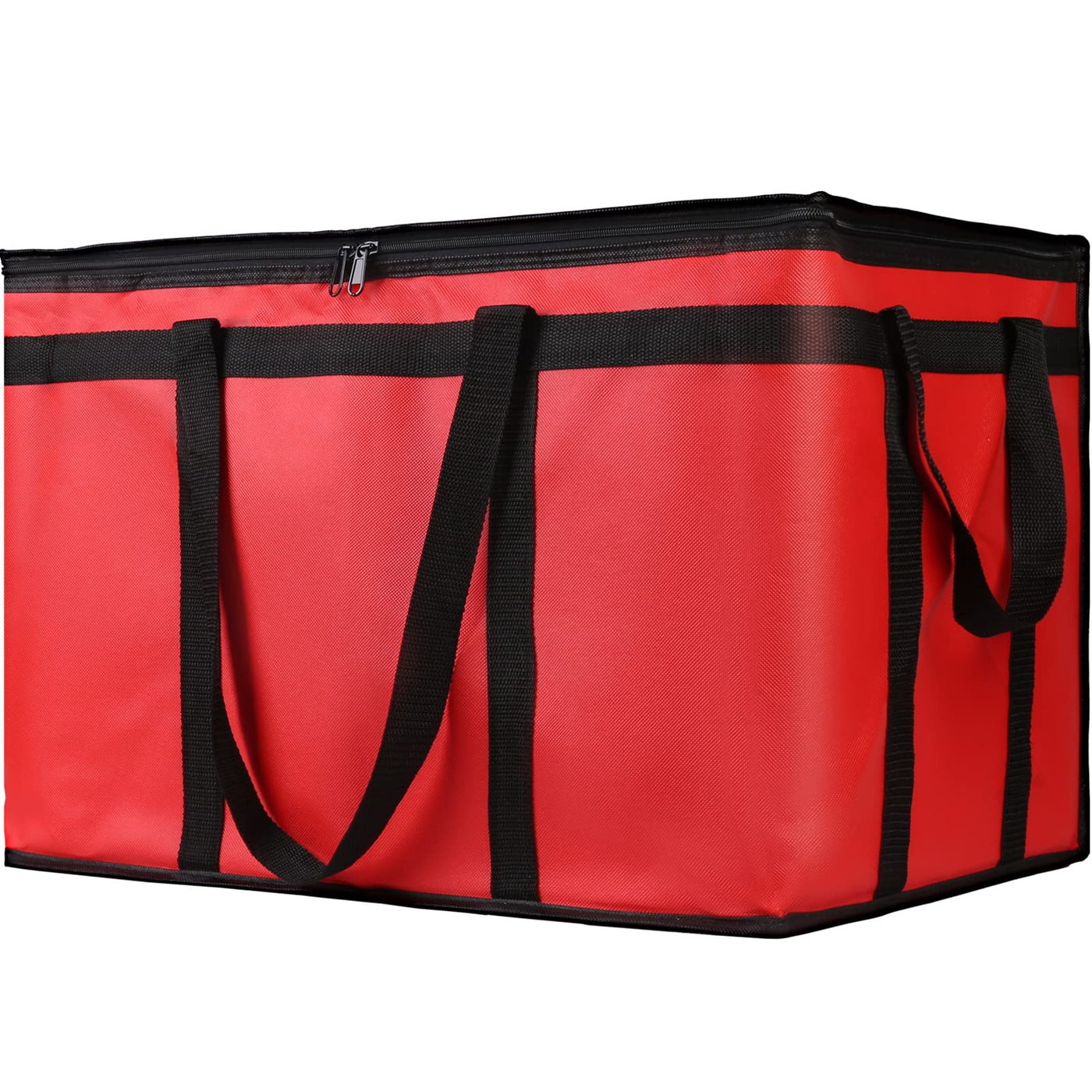 Insulated Food Delivery Bag, XXXL Insulated Reusable Grocery Cooler/Hot Bags, Tote Bag for Shopping/Travel/Doordash, Catering Bag Doordash 22x14x13, Black, 1-Pack
