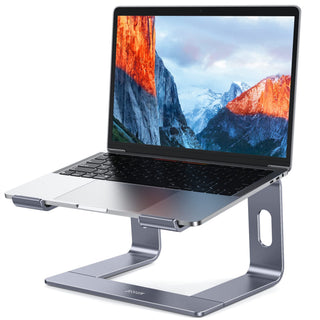BESIGN LS03 Aluminum Laptop Stand, Ergonomic Detachable Computer Stand, Notebook Riser, Laptop Mount Compatible with Air, Pro, Dell, HP, Lenovo More 10-15.6" Laptops, Silver