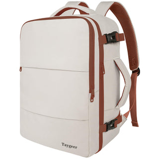 Taygeer Travel Backpack for Women, Carry On Backpack with Water Bottle Pocket & Shoe Pouch, TSA 15.6inch Laptop Mochila Flight Approved, Nurse Bag Casual Daypack for Weekender Business Hiking, Pink