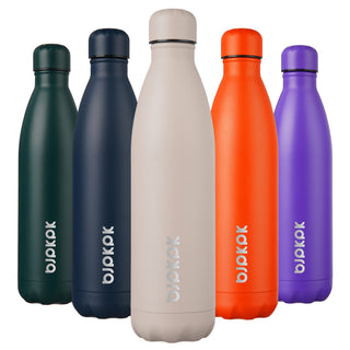BJPKPK 17oz Insulated Water Bottles Stainless Steel Sports Water Bottles Keep Cold and Hot for Travel Dishwasher Safe,Olive Green