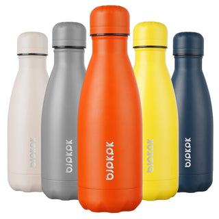 BJPKPK 17oz Insulated Water Bottles Stainless Steel Sports Water Bottles Keep Cold and Hot for Travel Dishwasher Safe,Olive Green