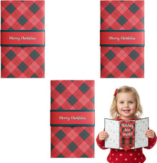 Waterfall Christmas Gift Card Booklet, Set of 3 Festive Holiday Greeting Cards, Red Cardstock Design for Seasonal Gifting, Thoughtful Present Idea for Friends and Family