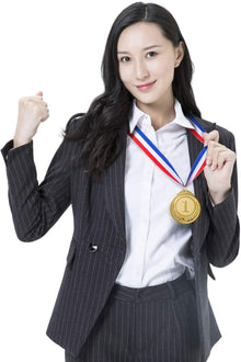 Favide 12 Pieces Gold Silver Bronze Award Medals-Winner Medals Gold Silver Bronze Prizes for Competitions, Party,Olympic Style, 2 Inches