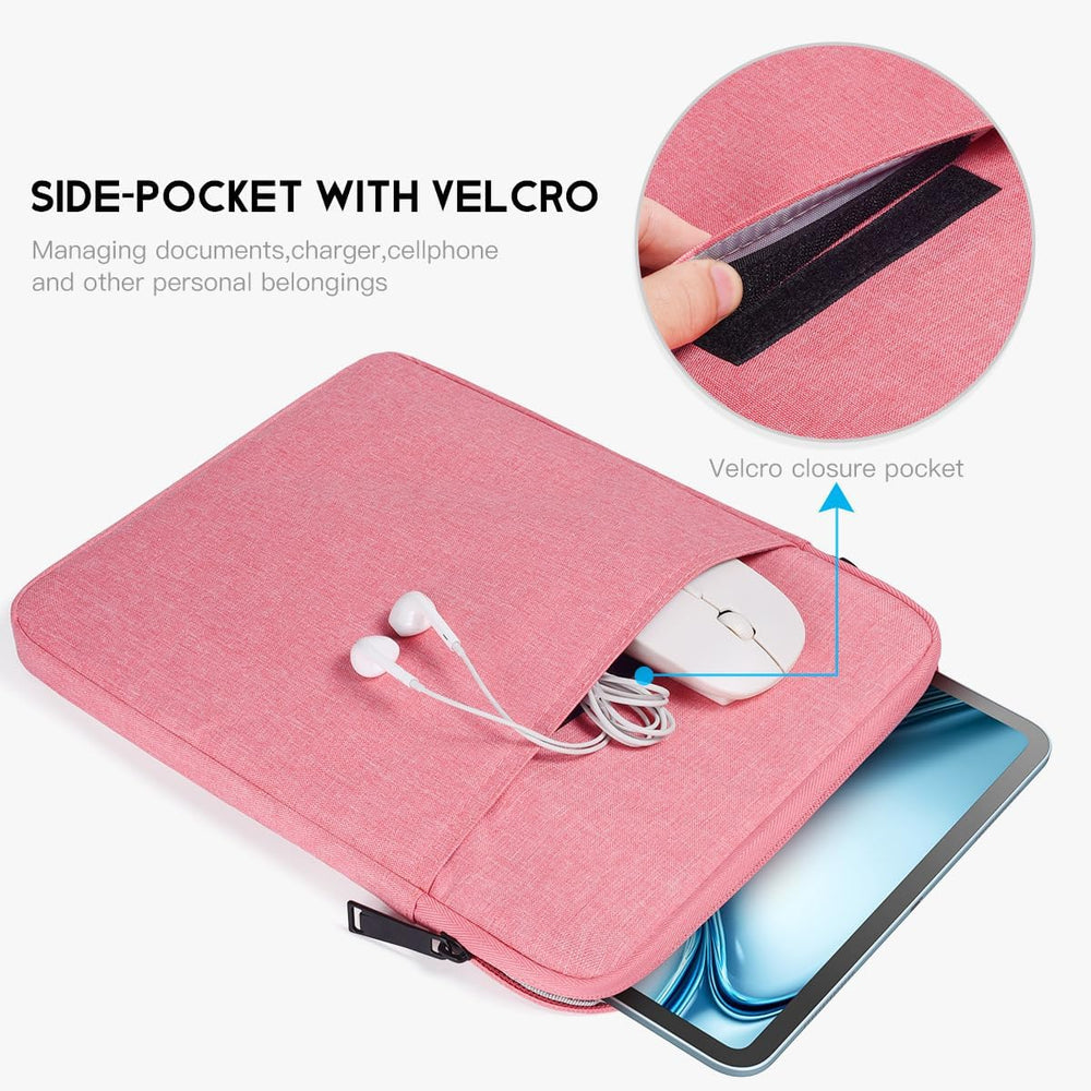 Tablet Sleeve Case for 11 inch iPad Pro M5 M4, iPad Air M2 M3 M4(2026), A16, 10.9 inch, 10.2, 10.5 Pro/Air, Galaxy Tab A9+ Padded Carrying Sleeve, Fit Apple Magic Keyboard