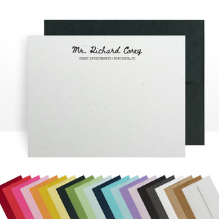 Personalized Note Cards – Custom Flat Stationery Set with Name – Personalized Thank You Cards – Elegant Personalized Stationery for Women (Allison Christie)