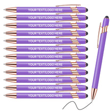 Touch-Sensitive Custom Pens with Logo/Text/Name Printing - Bulk Personalized Ballpoint Pens for Corporate Gifts, Graduation Party Favors (5-2000pcs)