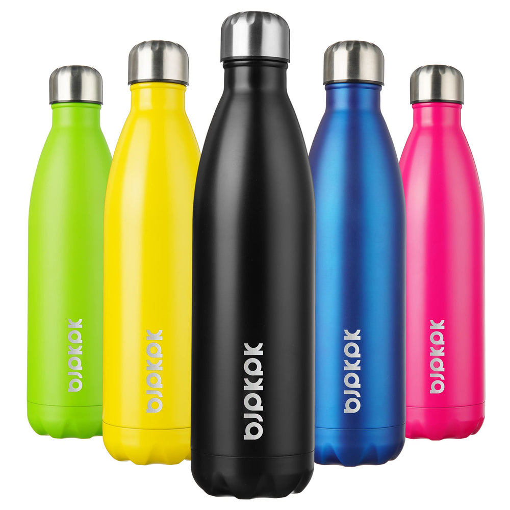 BJPKPK 17oz Insulated Water Bottles Stainless Steel Sports Water Bottles Keep Cold and Hot for Travel Dishwasher Safe,Olive Green