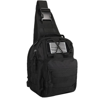 BOMTURN Tactical Backpack-1000D Waterproof Military Backpack/Laser-Cut/CCW Bags Sling Bag Tactical Satchel Shoulder Bag Men
