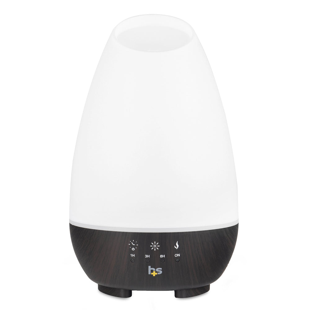HealthSmart 500ML Essential Oil Diffuser for Large Rooms, Cool Mist Humidifier and Aromatherapy Diffuser, Adjustable Timer, Mist Mode and 7 LED Light Colors, White (Pack of 1)