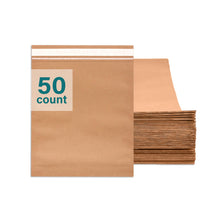 Elementree Small Recyclable Paper Mailers - 11" x 12.5" - 50 Count - Brown Expandable Envelopes & Shipping Bags - Made in the USA - Double-Walled Kraft Paper (00955)