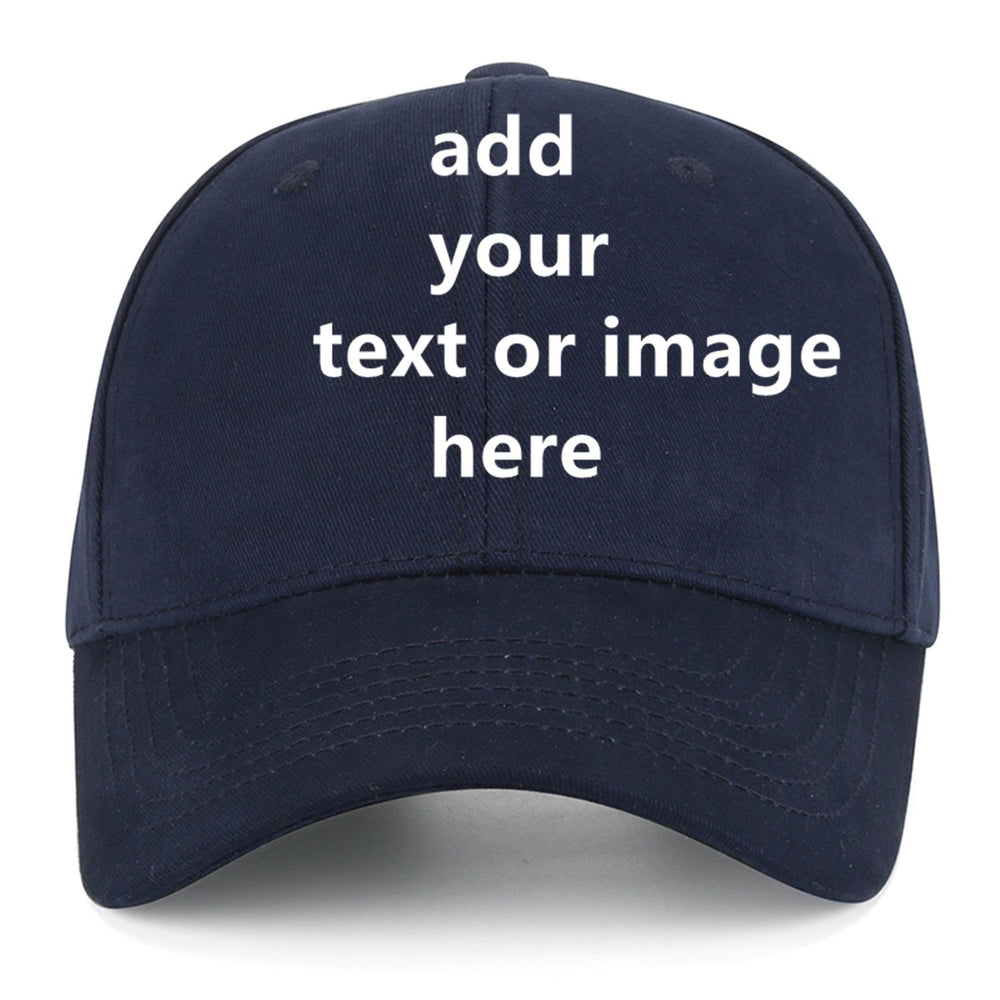 Custom Baseball Cap with Your Text for Men Women,Personalized Adjustable Trucker Caps Casual Sun Peak Hat for Gifts