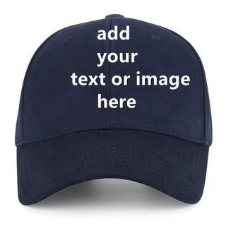 Custom Baseball Cap with Your Text for Men Women,Personalized Adjustable Trucker Caps Casual Sun Peak Hat for Gifts