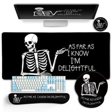 LIMKRIAN Desk Mat Set, Large Gaming Mouse Pad with Wrist Rest, Ergonomic Mouse Pad Keyboard Mat Wrist Support, Cup Coaster, Home Office Desk Accessories Decor Supplies, Funny Black Cat