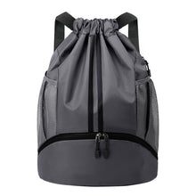 JELUTAR Drawstring Backpack Gym Bag with Shoes Compartment for Soccer, Basketball, Swim, Water-Resistant String Backpack Beach Cinch for Women Men