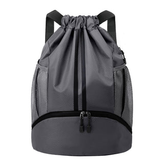 JELUTAR Drawstring Backpack Gym Bag with Shoes Compartment for Soccer, Basketball, Swim, Water-Resistant String Backpack Beach Cinch for Women Men