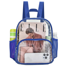 Busiuw Clear Backpack for Stadium Events Stadium Approved Clear Backpack 12x12x6 with Front Pocket for Concert Sport Fashion Women Backpack Events Work Travel