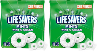 Life Savers, Wint-O-Green Summer Candy Individually Wrapped Hard Mints, Sharing Size, 13 Ounce
