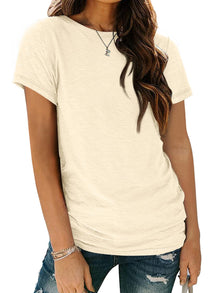 AUTOMET Women's Short Sleeve Shirts Summer Tops Crew Neck Basic Tees Casual Tshirts