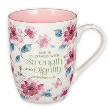 Christian Art Gifts Inspirational Ceramic Coffee & Tea Scripture Mug for Women: Trust in the Lord Encouraging Bible Verse, Microwave & Dishwasher Safe Lead-free, Multicolor Floral, Light Green, 12 oz.