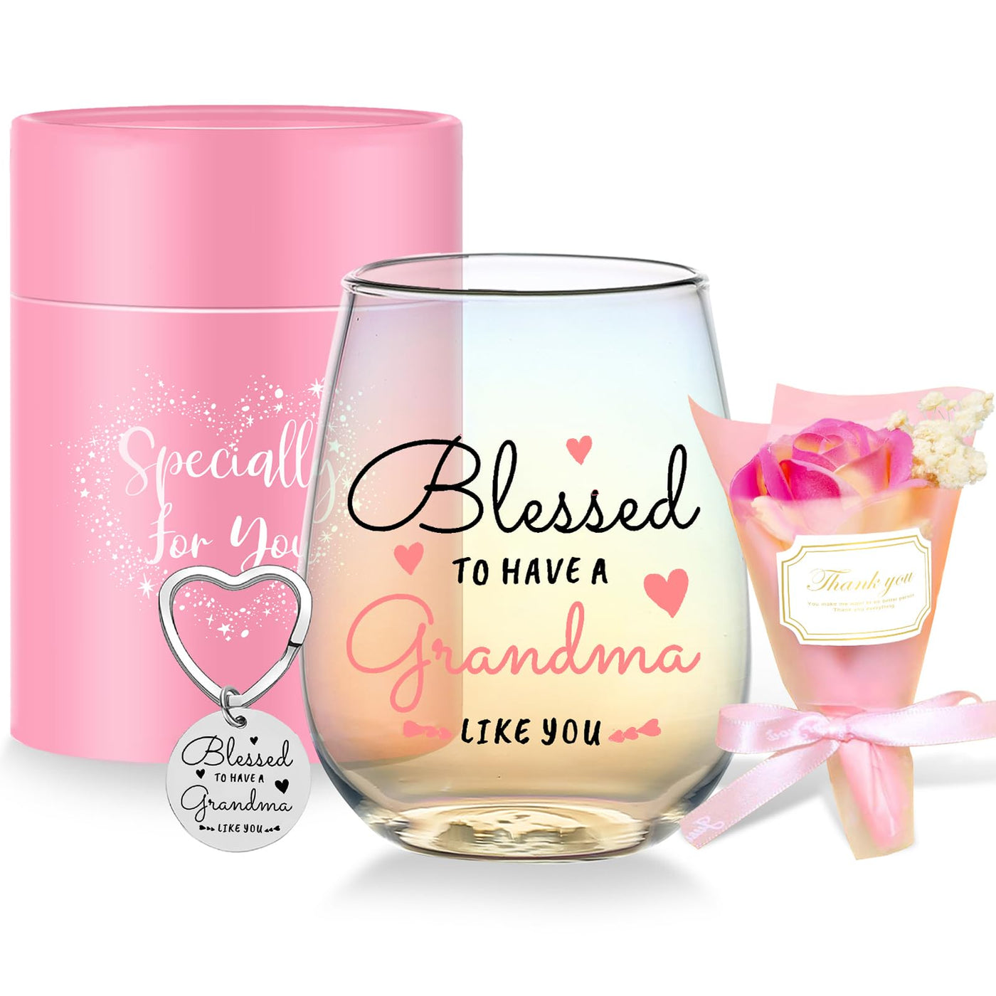 Yalucky Coworker Leaving Gifts for Women Wine Glasses Retirement Gifts Thank You Goodby Gift for Colleagues Friend Birthday Teacher Christmas Presents for Colleagues Women Pink Ladies Gift