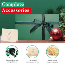 LIFELUM Green Gift Box for Presents 1 Pack 13.85 x 8.35 x 4.45 inch Big Decorative Large Gift Box for Clothes with Magnetic Lids Luxury Accessories Card, Ribbon, Filler,Sticker