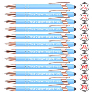 Bulk Custom Pens Personalized, Customized Pens with Name/Logo Printing Perfect for Business, Birthday, Wedding, Graduation Gifts & Party Events 5 to 2000 Pieces Pack Ballpoint Pens