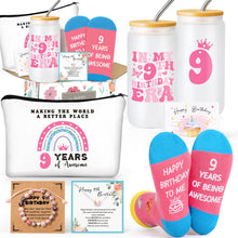 Frerdui 10 Year Old Girl Gifts, 10th Birthday Gifts for Girls, Double Digits Birthday Gift Set for Girls Age 10, Best Gift Ideas for 10 Year Old w/ 16oz Glass Cup, 6 Pcs