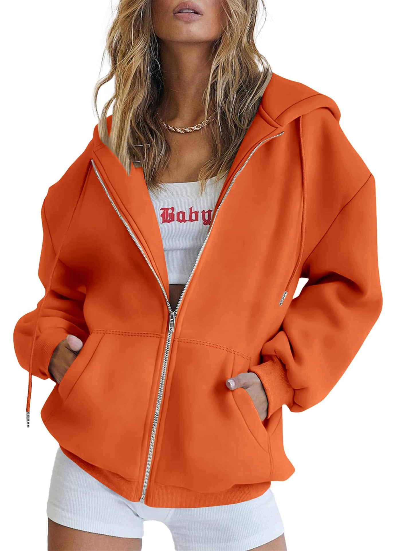 PRETTYGARDEN Women's 2026 Spring Zip Up Y2K Hoodies Casual Long Sleeve Sweatshirts Fall Winter Track Jackets with Pockets