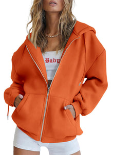 PRETTYGARDEN Women's 2026 Spring Zip Up Y2K Hoodies Casual Long Sleeve Sweatshirts Fall Winter Track Jackets with Pockets