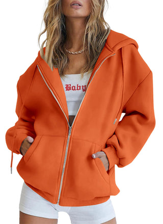 PRETTYGARDEN Women's 2026 Spring Zip Up Y2K Hoodies Casual Long Sleeve Sweatshirts Fall Winter Track Jackets with Pockets
