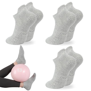 loudashuaiqi Grip Pilates Socks Non Slip Athletic Yoga Socks with Grips for Women Grippy socks for Hospital Workout Barre