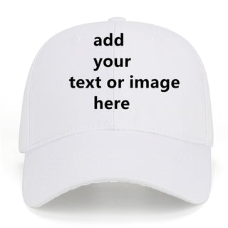 Custom Baseball Cap with Your Text for Men Women,Personalized Adjustable Trucker Caps Casual Sun Peak Hat for Gifts