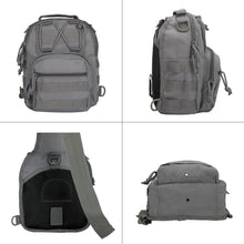 BOMTURN Tactical Backpack-1000D Waterproof Military Backpack/Laser-Cut/CCW Bags Sling Bag Tactical Satchel Shoulder Bag Men