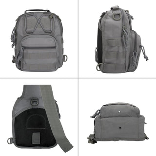 BOMTURN Tactical Backpack-1000D Waterproof Military Backpack/Laser-Cut/CCW Bags Sling Bag Tactical Satchel Shoulder Bag Men