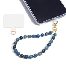 Marble Beaded Phone Wrist Strap,Detachable Phone Bracelet Strap with Tether Tab,Hands-Free Wristlet Strap (Rose Quartz)