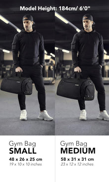 Fitgriff® Gym Bag for Men & Women with Shoe & Wet Compartment - Duffle Bag for Travel, Sports, Fitness & Workout