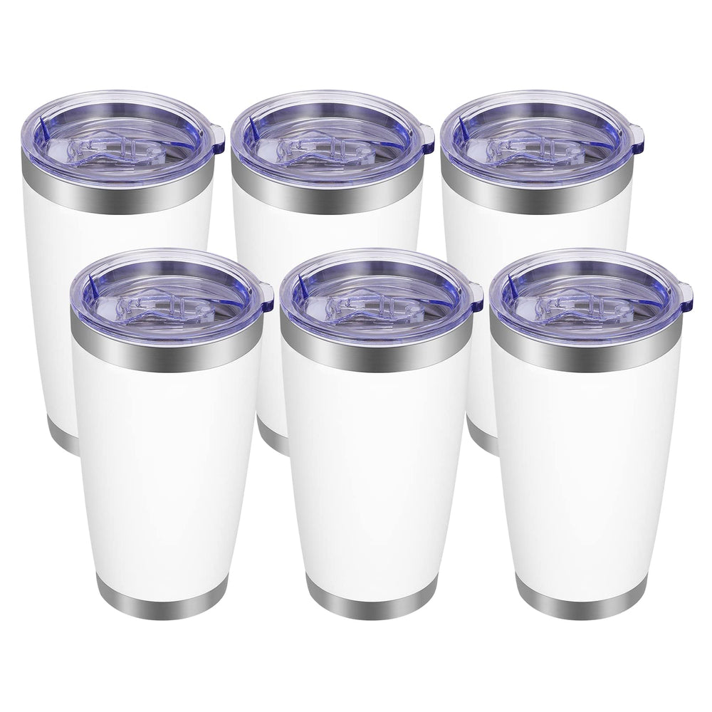 VEGOND 20oz Tumbler with Lid and Straw Stainless Steel Tumbler Cup Vacuum Insulated Double Wall Travel Coffee Mug Powder Coated Coffee Cup, Blue, 1 Pack