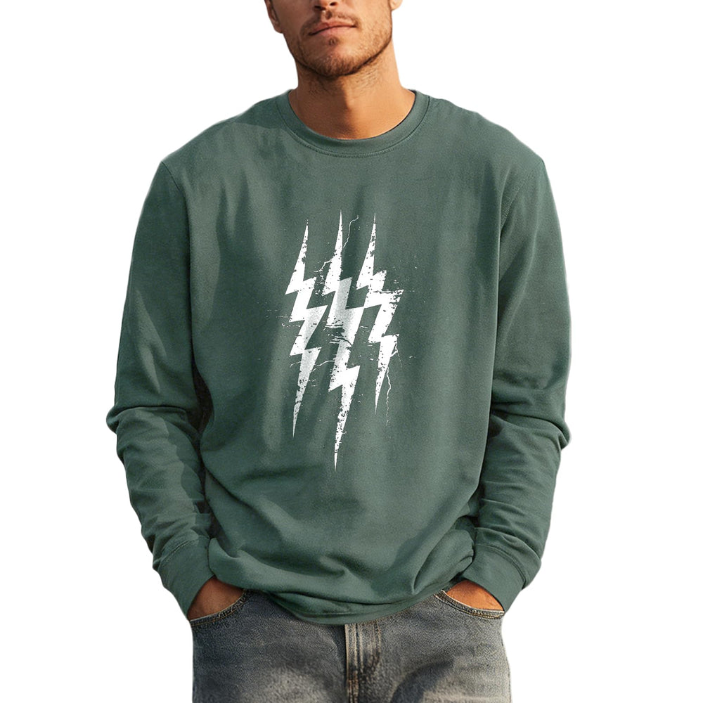 domirica Oversized Solid Cotton Blend Graphic Mens Hoodies Pullover Crewneck Long Sleeve Loose Fit Soft Sweatshirts