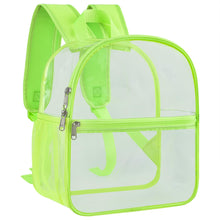 Paxiland Clear Backpack Stadium Approved 12×12×6 with Reinforced and Wider Shoulder Straps, Small Clear Bag for Schools, Concerts, Work, Festivals and Sporting Events - Black