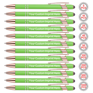 Bulk Custom Pens Personalized, Customized Pens with Name/Logo Printing Perfect for Business, Birthday, Wedding, Graduation Gifts & Party Events 5 to 2000 Pieces Pack Ballpoint Pens