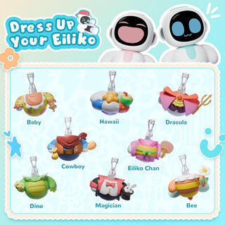ENERGIZE LAB Eiliko Aquamarine - Your Tiny AI Charm Robot that Matches Every Daily Outfit, Fun Electronic Pendant Toys, for Couples and Best Friends.