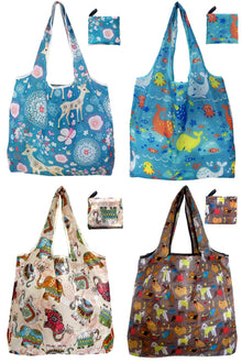 Reusable Grocery Bags, 6 Pack 50Lbs Foldable Fashion Washable Shopping Bags, Large Boho Tote Bags For Groceries, Bulk Market Cloth Storage Bags, Utility Aesthetic Personalized Gifts For Women